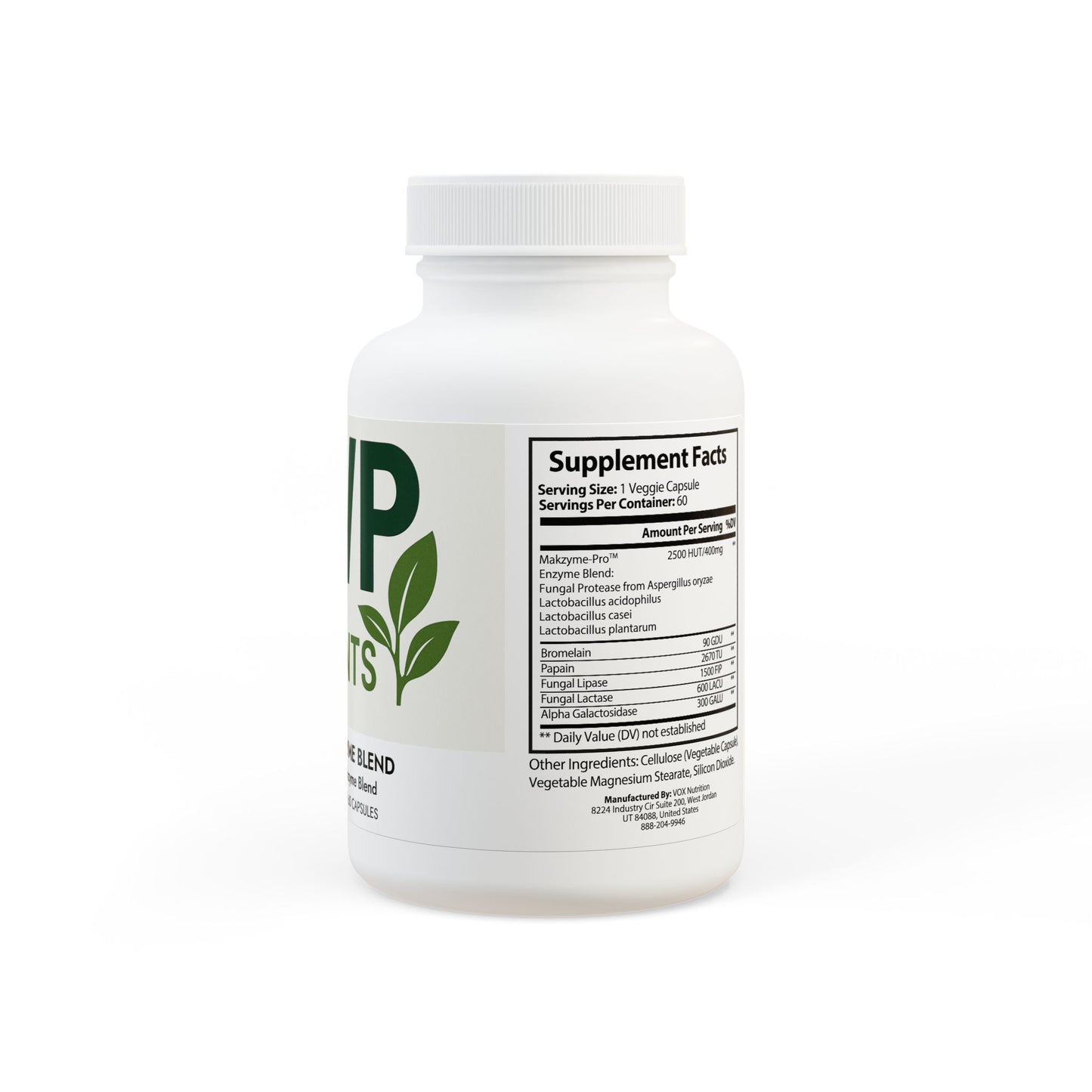 Digestive Enzyme Blend Supplement (60 Capsules)