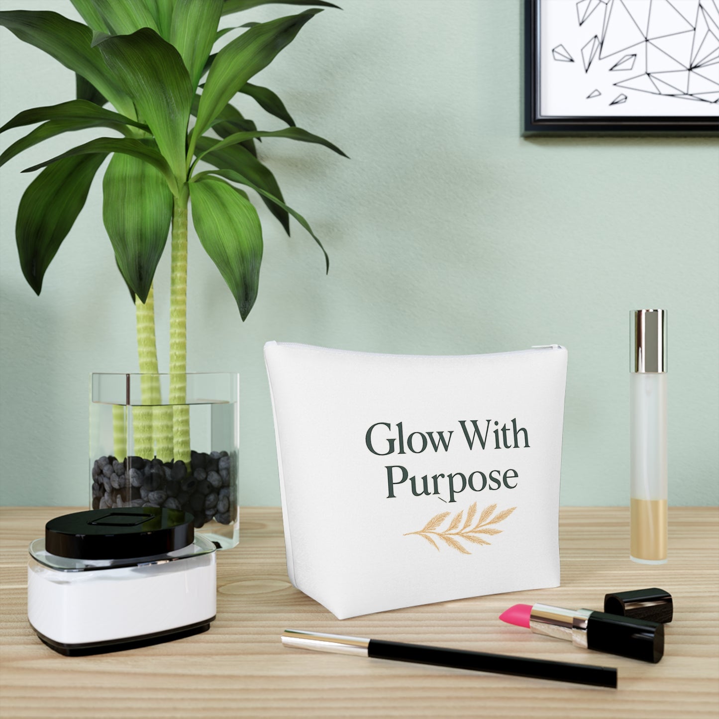 Glow With Purpose Cotton Cosmetic Bag